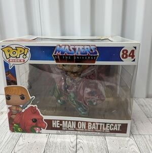 Funko Pop  84 Rides He-Man on Battlecat - Red and Green